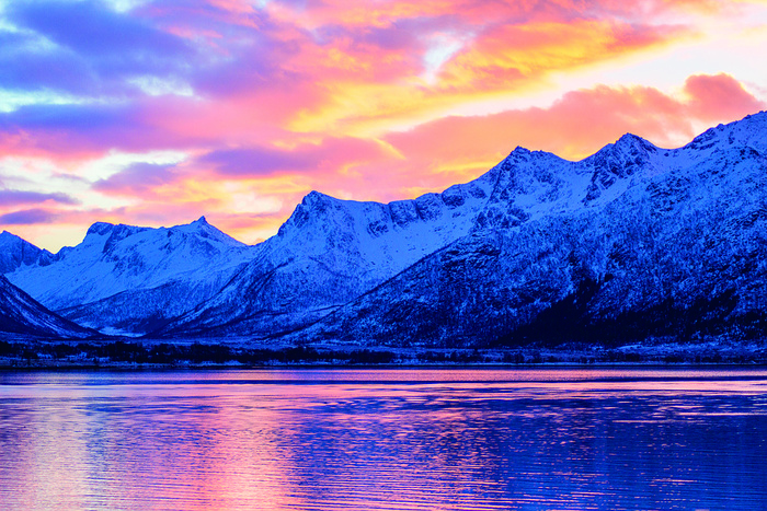 冬天自然背景风景