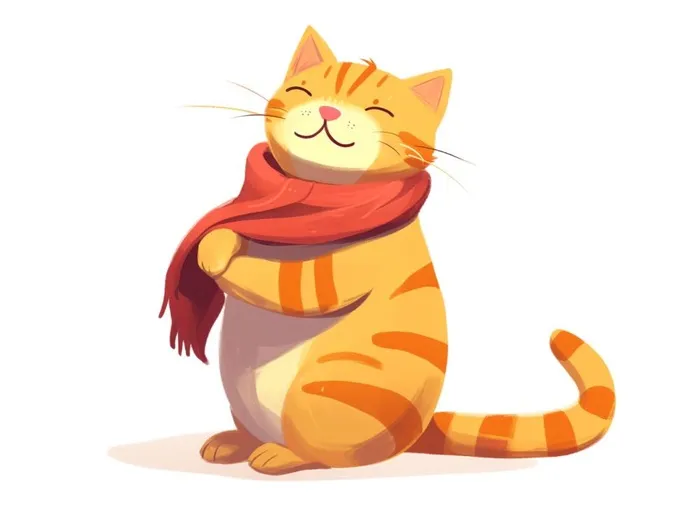 小猫动物站着元素(1264x944)
