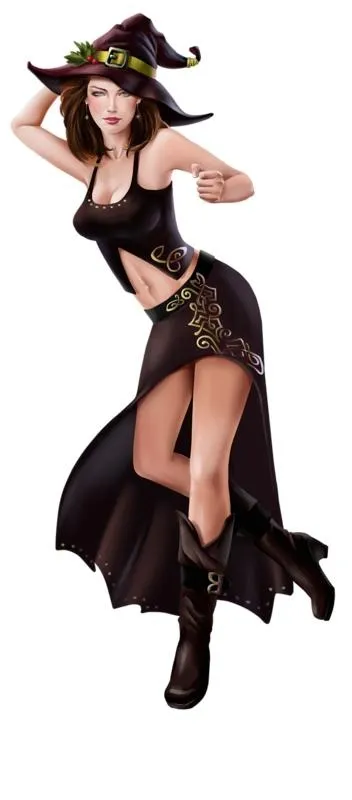 女巫 PNG免抠(352x800)