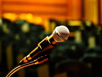 话筒麦克风特写素材