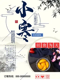 中国传统冬天小寒祝福24二十四节气节日宣传活动海报 中国传统冬天小寒祝福24二十四节气节日宣传活动海报