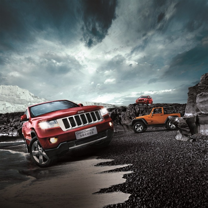 吉普汽车高清宣传海报