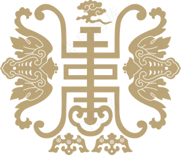 中国风传统吉祥寓意图案古代喜庆祥瑞纹样纹饰PNG免抠