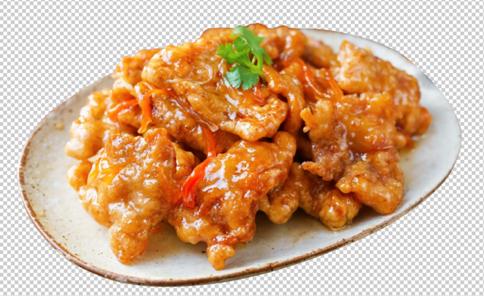 锅包肉免扣素材psd模版下载