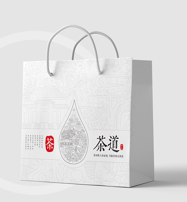 礼品包装手提袋10cdr矢量模版下载