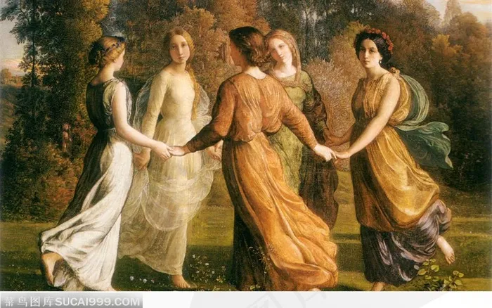 围着一圈的女人