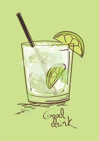 夏日清凉柠檬茶鸡尾酒饮料