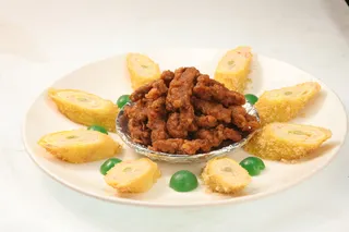 桂花脆牛柳（牛柳、虾腰、麦片）