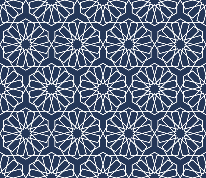 古典线条底纹蓝色设计背景