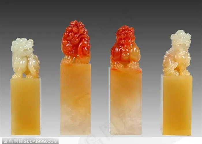 传统工艺-精美的玉印章