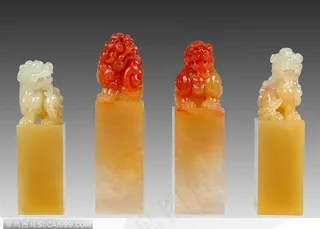 传统工艺-精美的玉印章