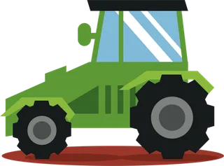 现代农业绿色拖拉机