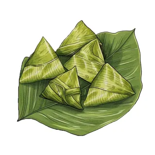 粽子绿叶免抠