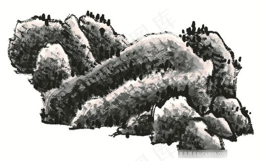 山石国画欣赏素材 山石国画欣赏素材