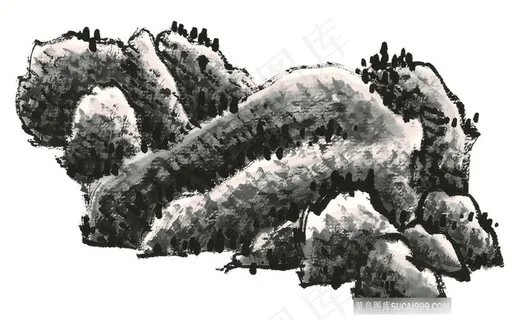 山石国画欣赏素材 山石国画欣赏素材