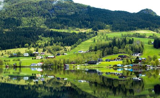 绿色乡村风景图片
