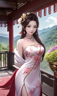 AI小姐姐美女二次元绘画古装大眼头饰漂亮022 AI小姐姐美女二次元绘画古装大眼头饰漂亮022