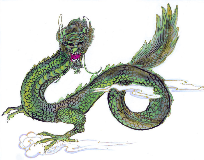 一条龙在腾云驾雾