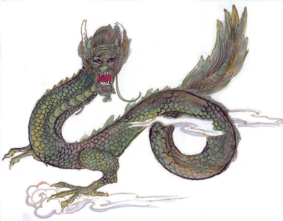 一条龙在腾云驾雾