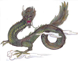 一条龙在腾云驾雾