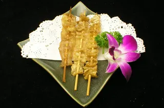  盐烧鸡皮串