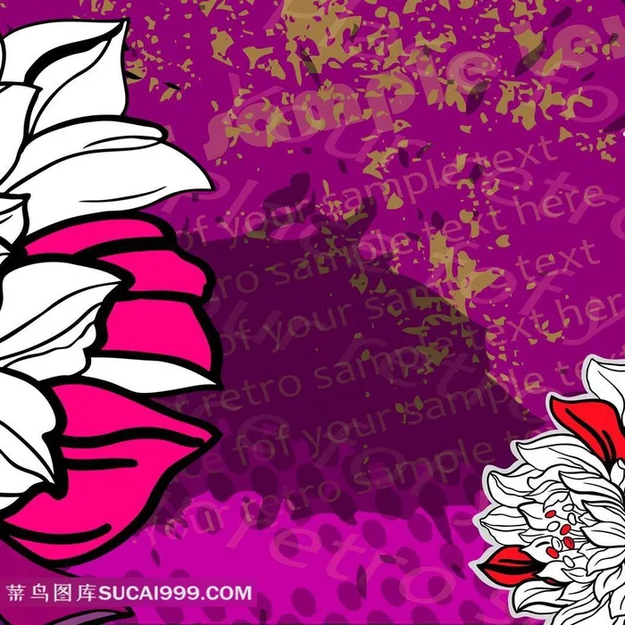 花朵装饰画素材