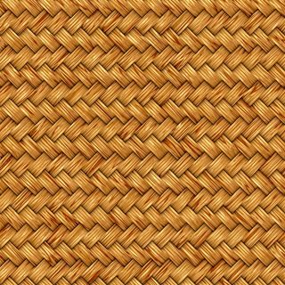 棕黄色竹席特写高清摄影图片