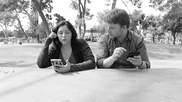 夫妻, 年轻, 电话, 缺乏支持, 支持, 伤心, 失望的