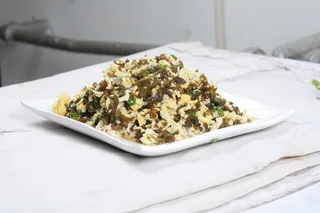 9地皮菜炒笨鸡蛋  -燕北莜面村