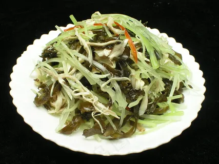 0742木耳青笋拌鸡丝 0742木耳青笋拌鸡丝