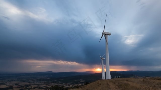 米尔斯, 风车, 云, 天空, 天气, 日落