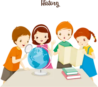 地球仪 人物 卡通