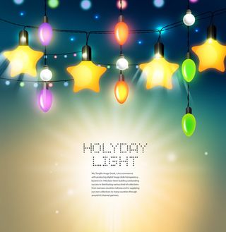 圣诞灯光线光图片