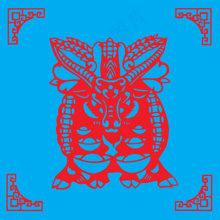 羊年剪纸 剪纸风元素