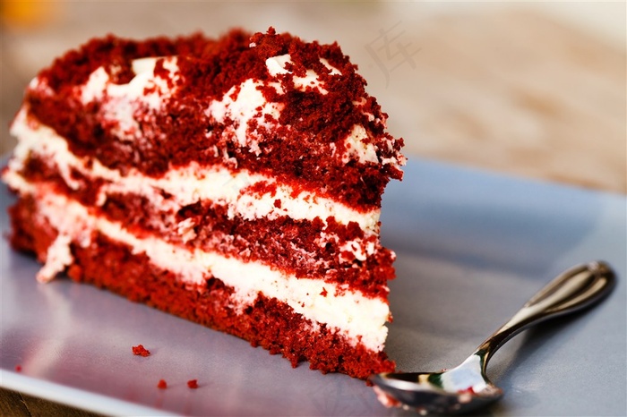 美味夹心蔓越莓蛋糕高清图片
