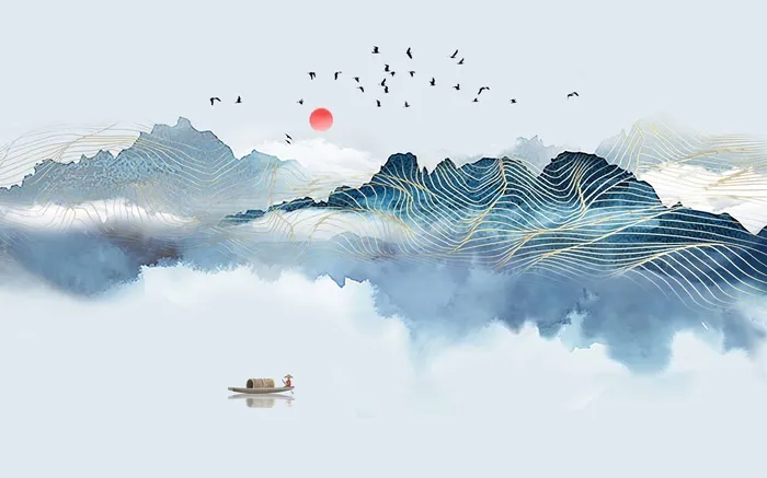 简约背景墙设计psd模版下载