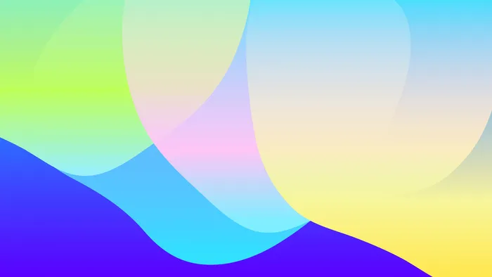 极简剪纸波浪弥散光渐变背景图设计素材