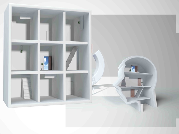 3D立体空间展示背景