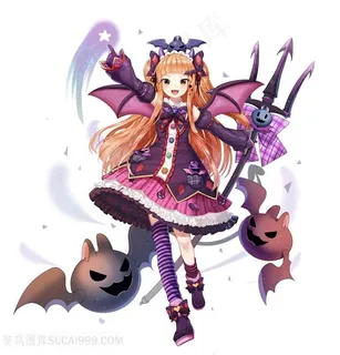 二次元可爱魔女日本动漫图片