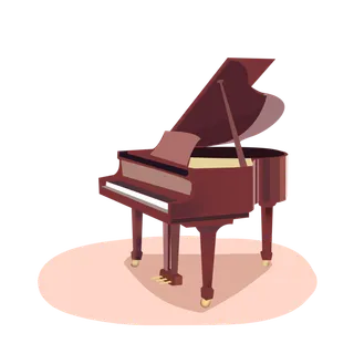 钢琴乐器培训免抠素材