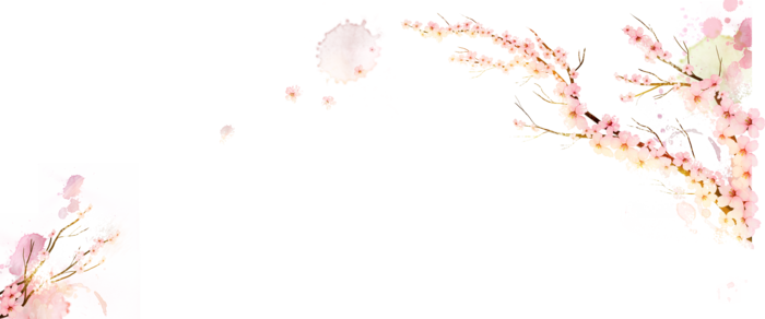 粉色简约风手绘鲜花花朵水墨画PNG素材图片 (79)