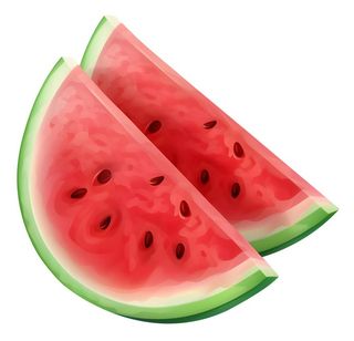 西瓜冰爽元素