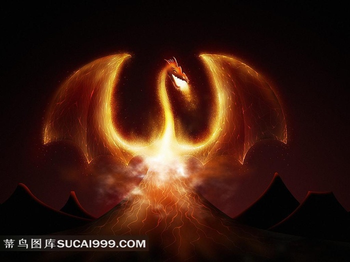 火焰龙壁纸设计