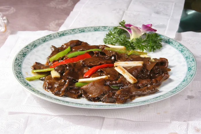 葱烧野生松珍蘑 (6)