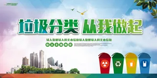 垃圾分类展板