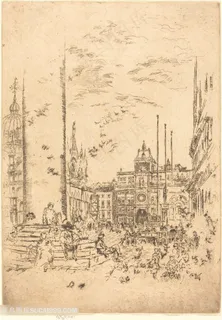 惠斯勒素描简约欧洲建筑 惠斯勒素描简约欧洲建筑