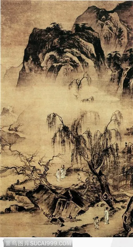 高山看景图