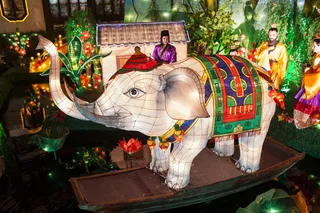 民族韵味浓厚的灯会高清素材