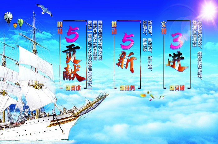 企业文化展板psd模版下载