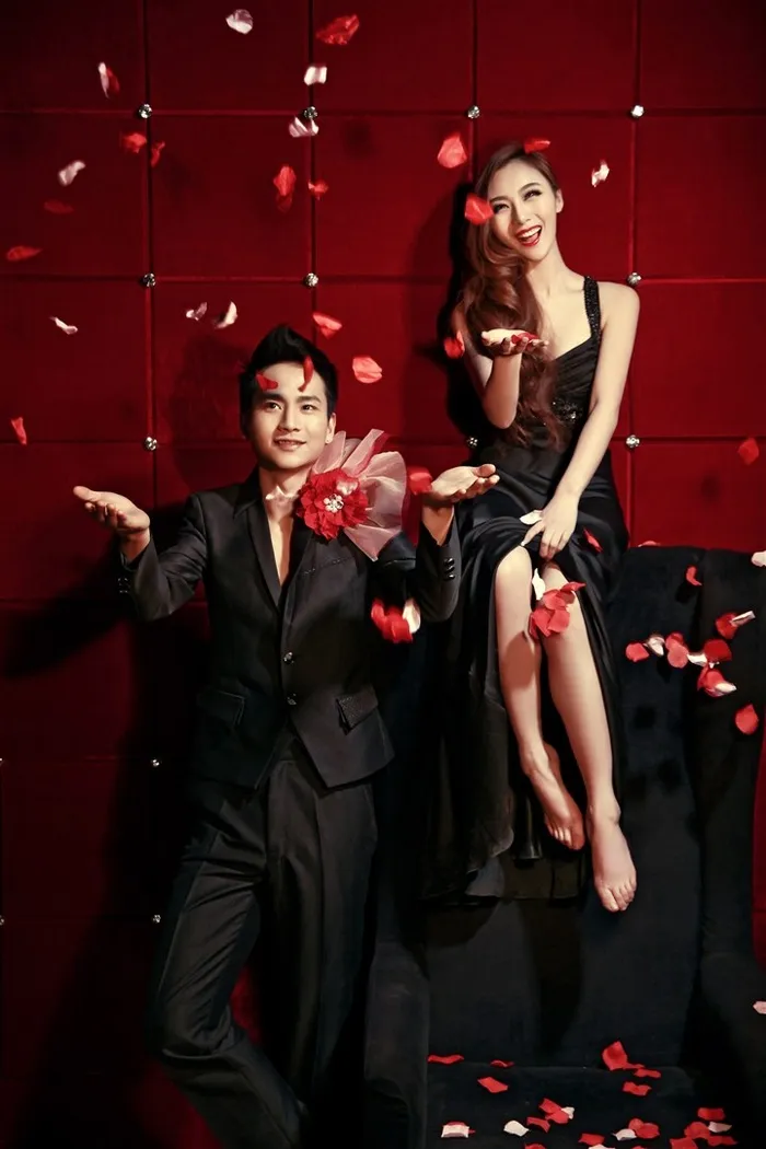 时尚文艺青年恋人特写